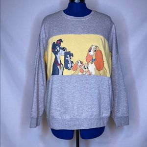 Disney Lady & The Tramp Crewneck. Size large